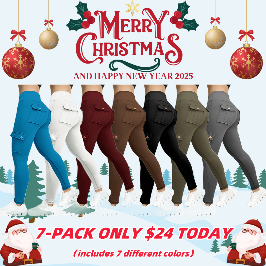 Last day promotion!High Waisted Butt Lifting Leggings with Flap Pant