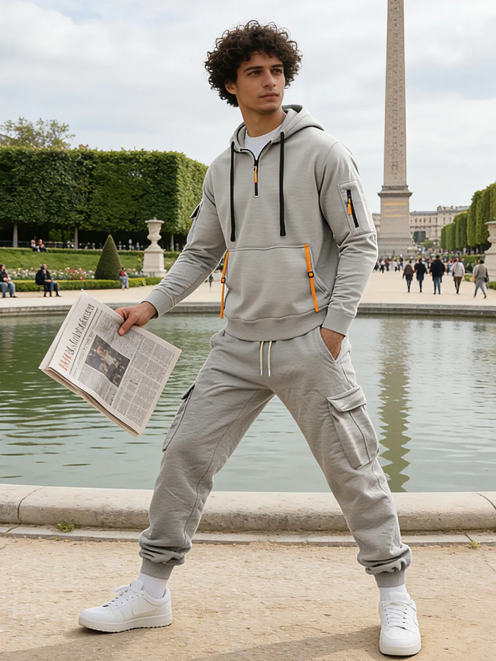 🔥Clearance sale!Men's autumn&winter hooded fashion sweatshirt with multiple pockets,