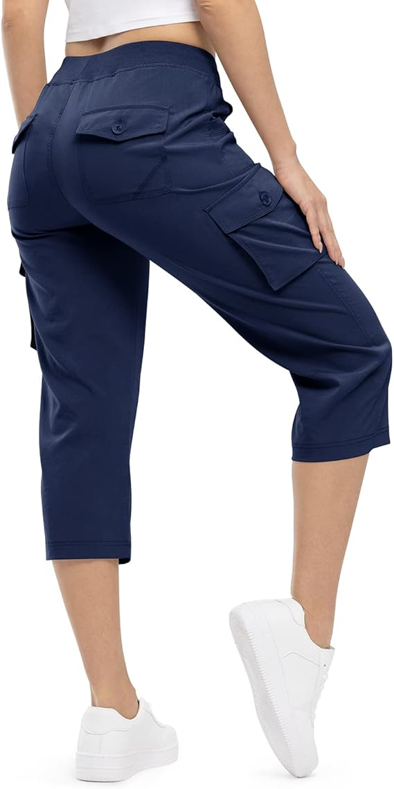 FINAL SALE💝6 Packs for $24.89💝Multi-Pocket Capri Cargo Pants