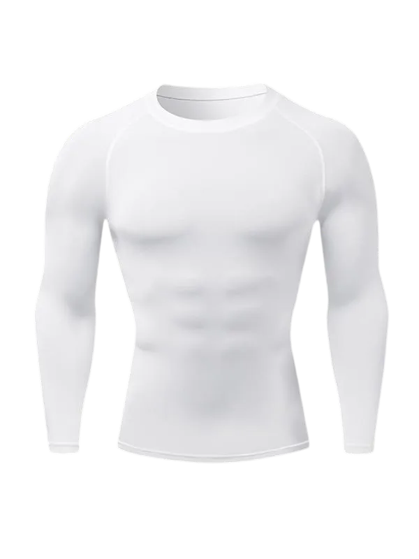 Men's Tight Quick-Drying Raglan Long Sleeve Shirt