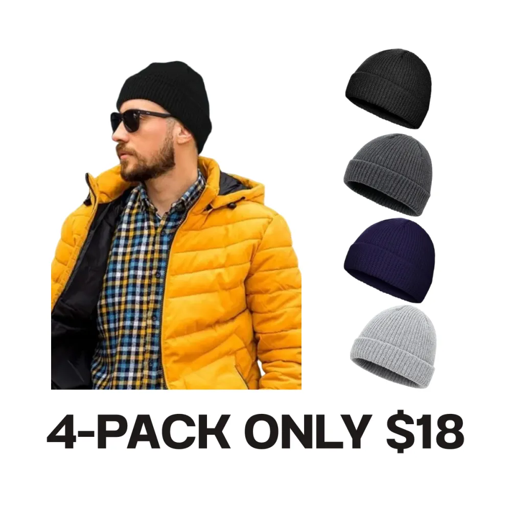 Men‘s Short Knit Cuff Hat