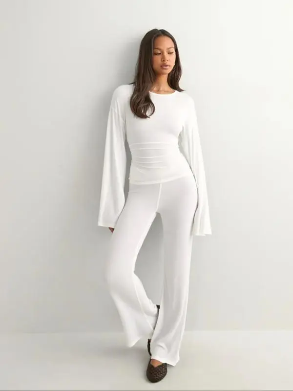 🔥 Best Price Today Only🔥Women's Long Flare Sleeve & Wide-Leg Pants Set– Grab Yours Now! ⏰💖