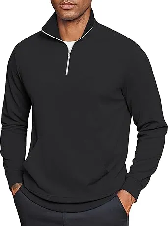 Men's Cotton Quarter Zip Pullover