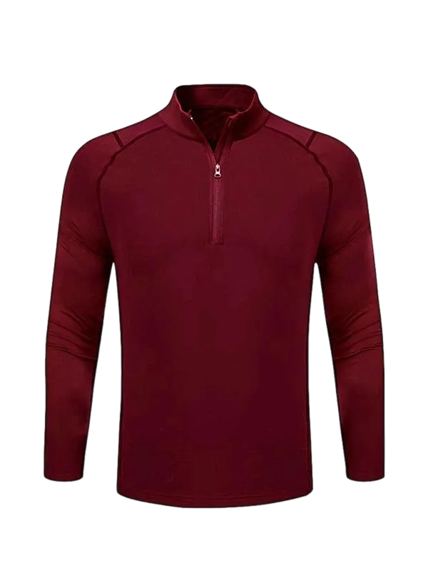 🔥Last Day 95% OFF🔥Men's Plain Zipper Mock Neck Sweatshirt