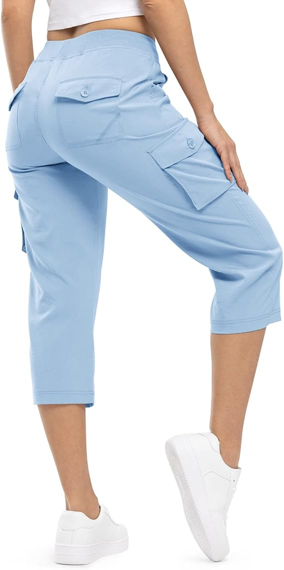 FINAL SALE💝6 Packs for $24.89💝Multi-Pocket Capri Cargo Pants
