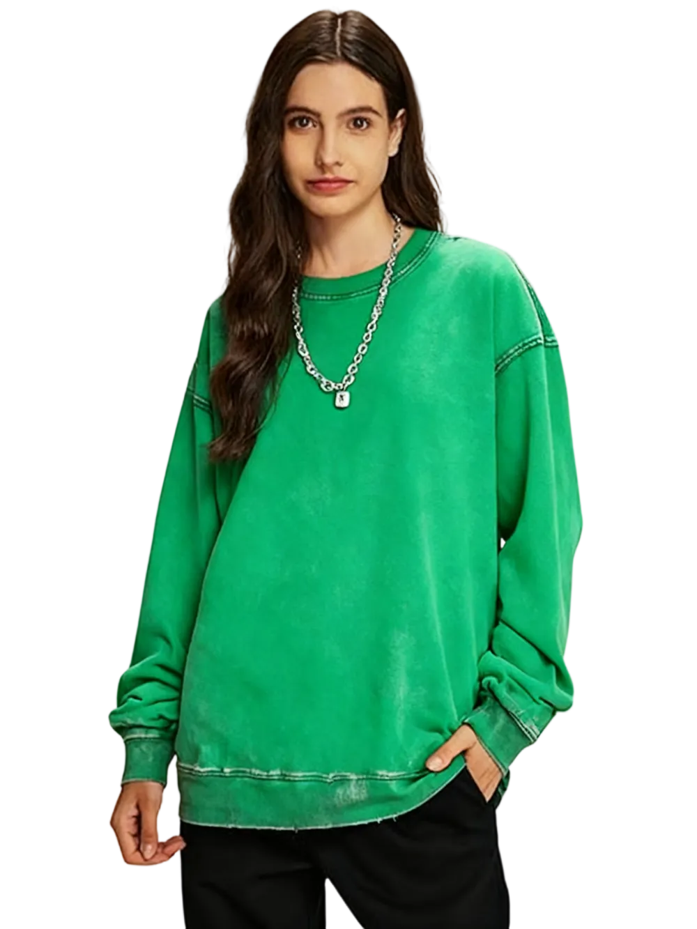 Women's Washed Long Sleeve T-Shirt