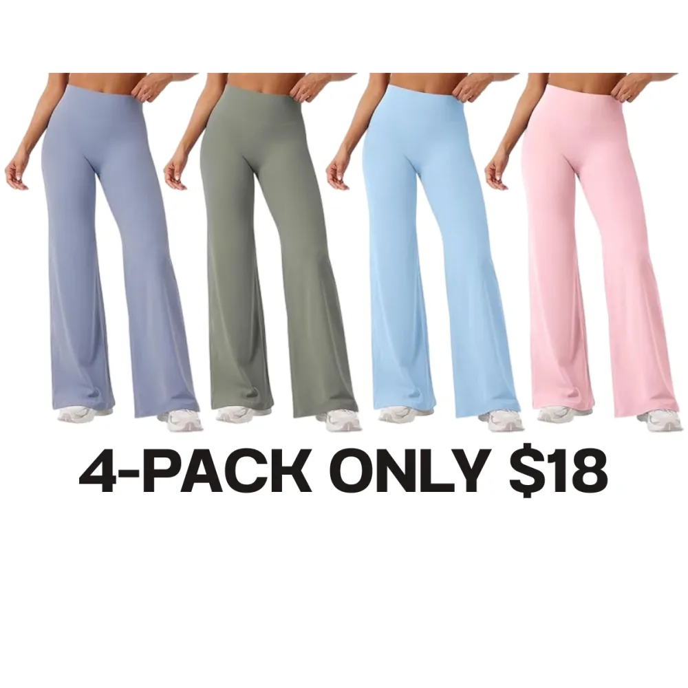Women's Seamless High-Waist Straight Leg Workout Pants
