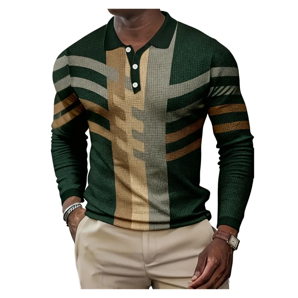 Men's fashionable casual sports Polo shirt