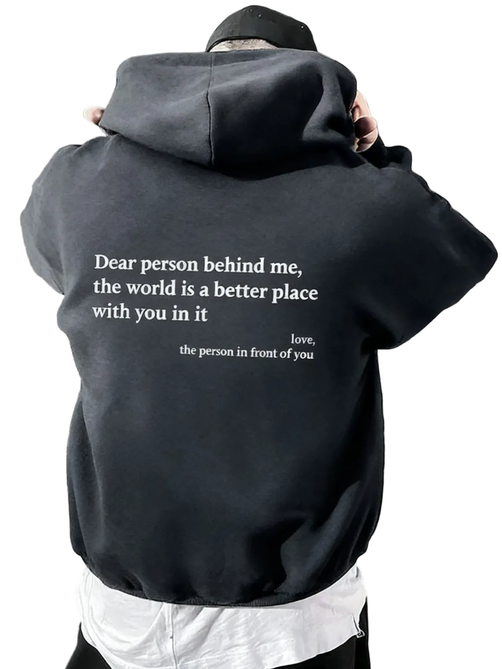Men's Letter Print Hoodie
