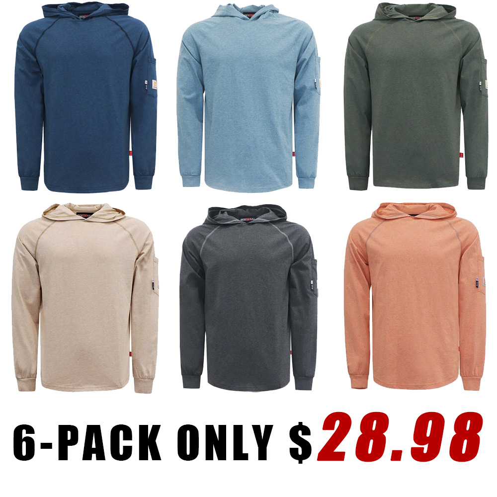 Buttonless Hoodie T-Shirts/Decorative Thread