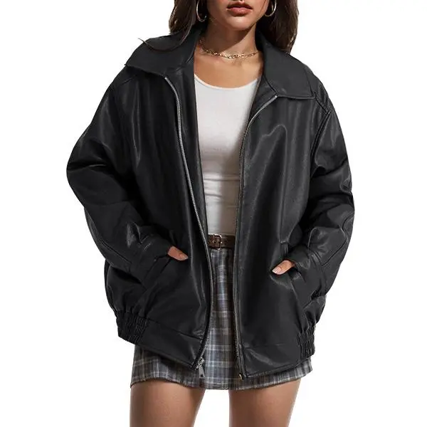 ⏰ CHRISTMAS HOT SALE! -🧥WOMEN'S FAUX SUEDE MOTORCYCLE JACKET OVERSIZED COAT FOR FALL & WINTER🔥FINAL DAY CLEARANCE!🛒