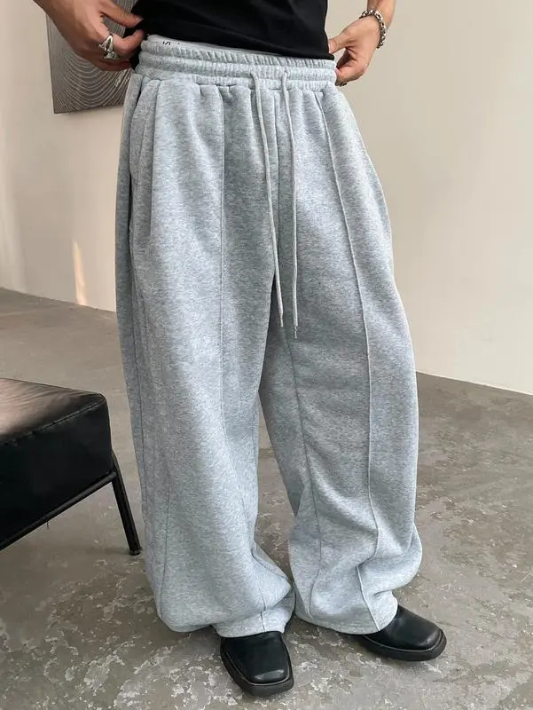 Men's Baggy Sweatpants with Drawstring Waist