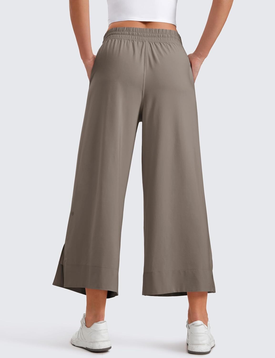 Lightweight Wide Leg Cropped Pants for Women 25