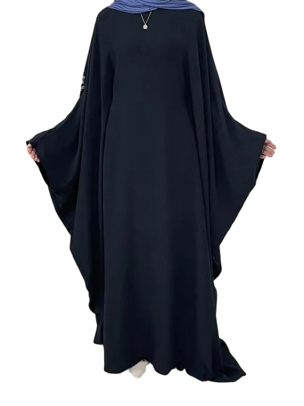 Women's Solid Color Round Neck Abaya