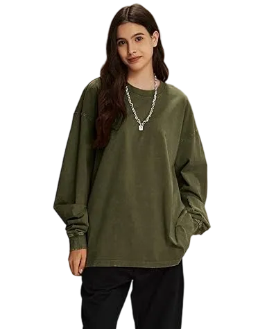 Women's Washed Long Sleeve T-Shirt