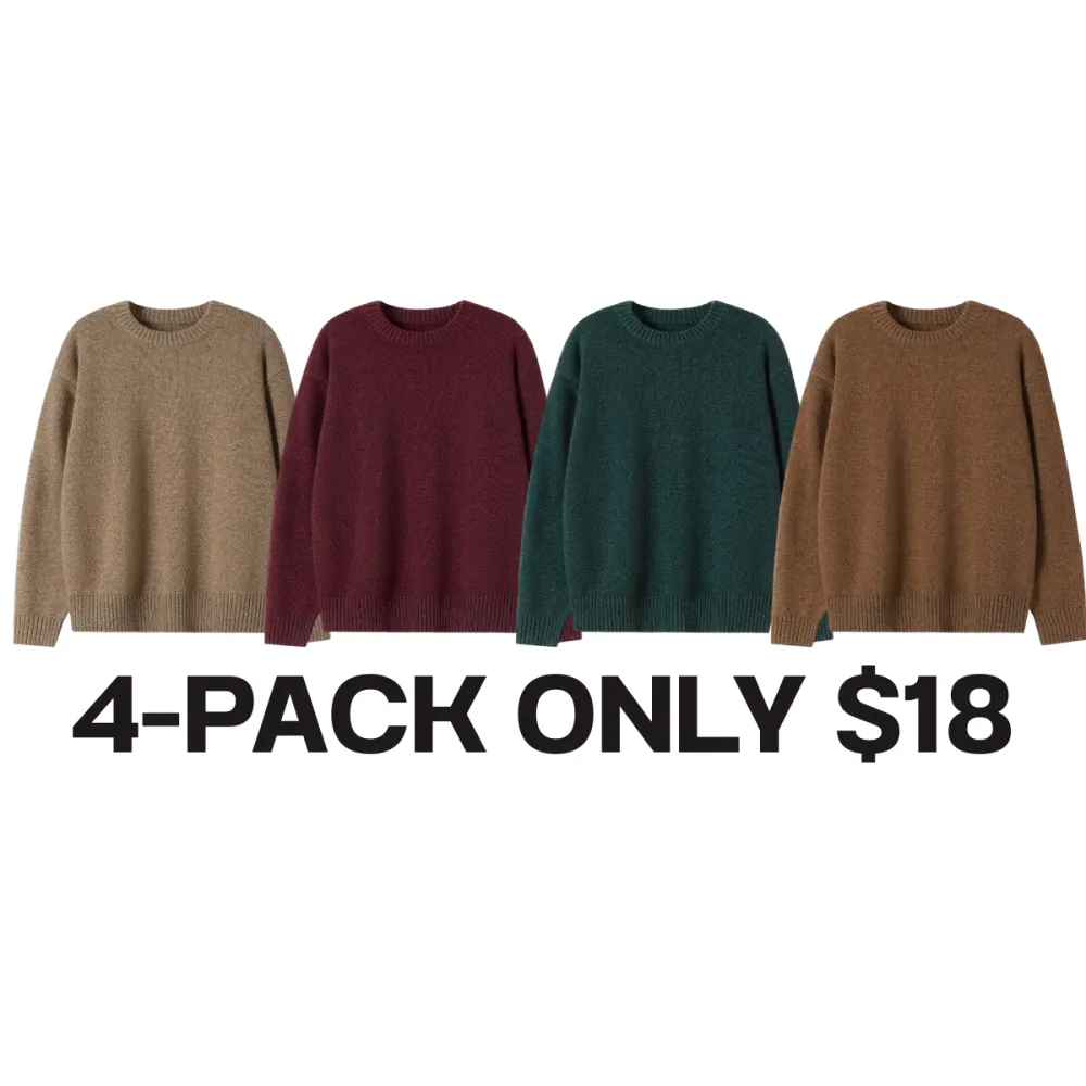 🔥Last Day 95% OFF🔥Men's Classic Crew Neck Knit Sweater