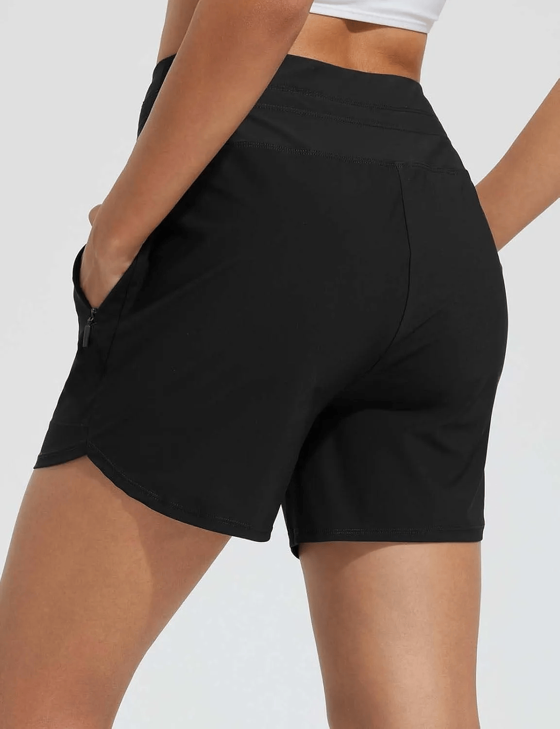 🔥Last Day 49% OFF - 💕Women's 5" Swim Board Shorts High Waisted Quick Dry Swimsuit Swimming Bottoms