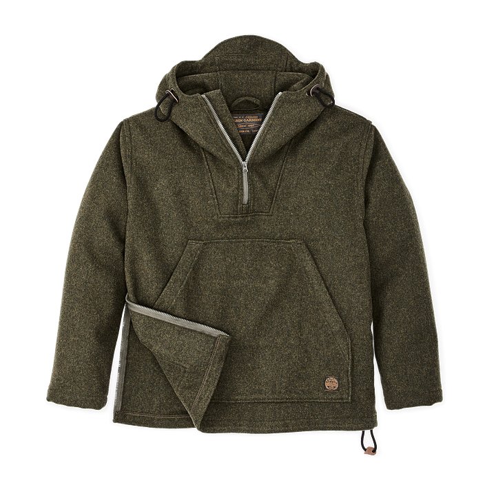 Tin Cloth Short Lined Cruiser Jacket - Mackinaw Wool Anorak - Tin Cloth Short Lined Cruiser Jacket