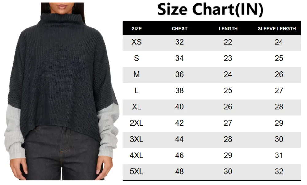 Women's Oversized Color Block Knit Sweater