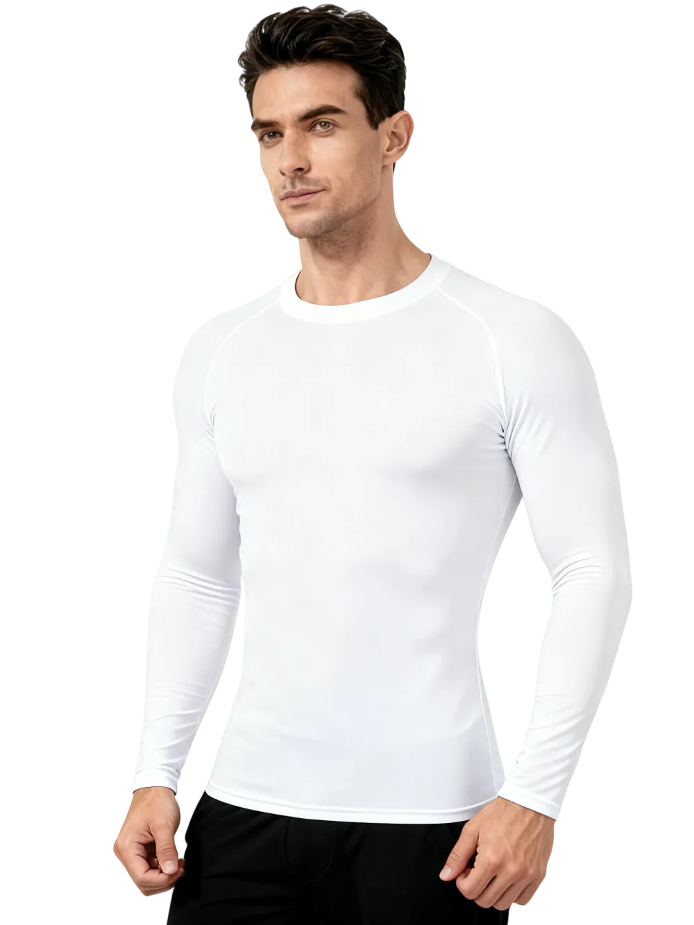 Men's Tight Quick-Drying Raglan Long Sleeve Shirt