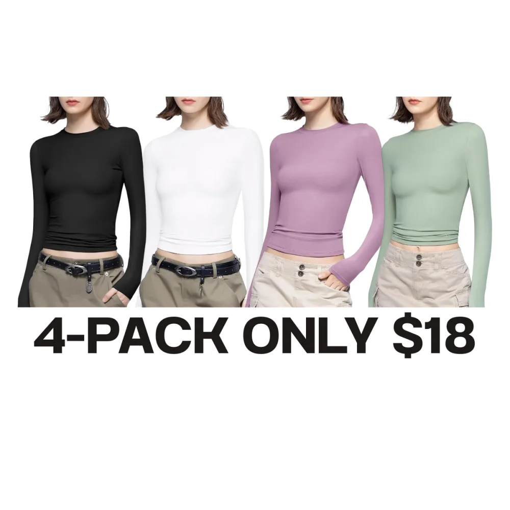 Women's Long Sleeve Double Layer Compression Tee