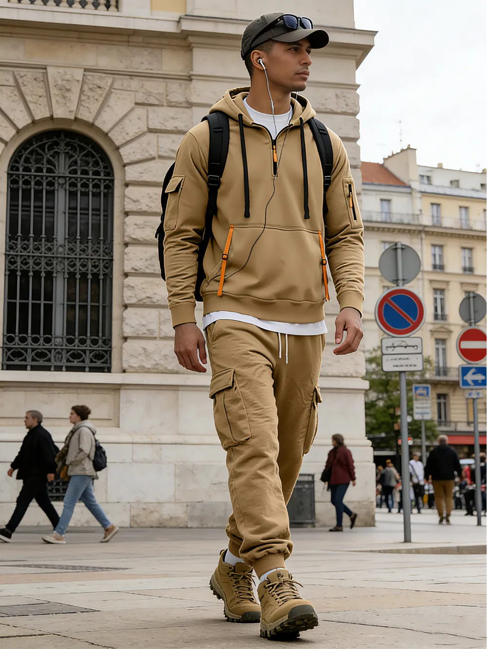 🔥Clearance sale!Men's autumn&winter hooded fashion sweatshirt with multiple pockets,