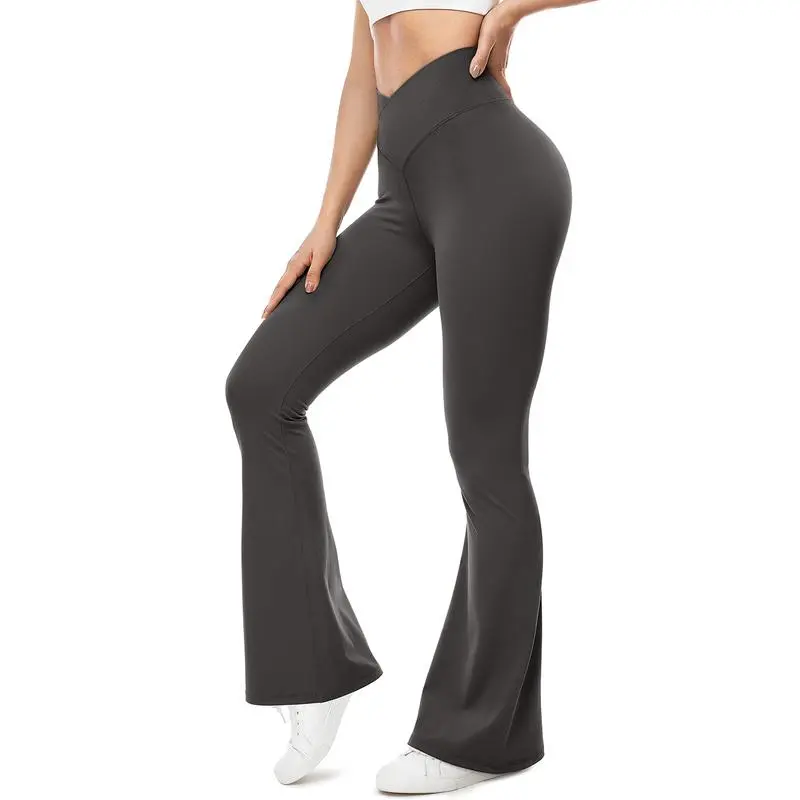 🔥Last Day 95% OFF🔥Women's Crossover High-Waist Wide Leg Yoga Pants