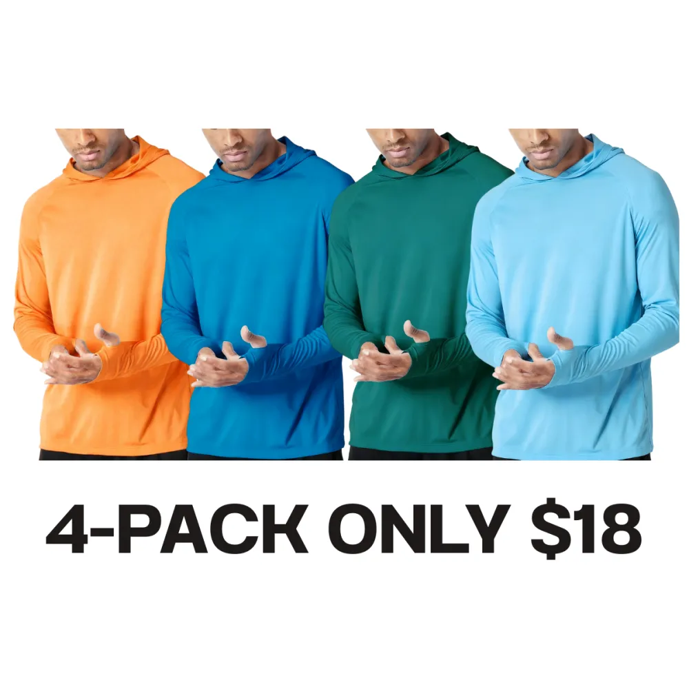 Men's Long Sleeve Sun Protection Shirt,UPF 50+