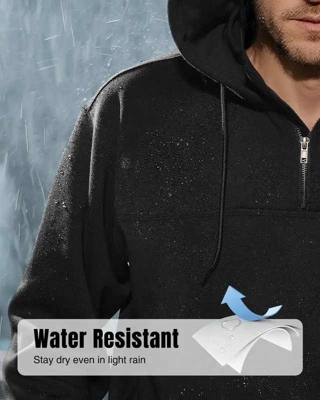 🔥Last Day 95% OFF🔥Men’s Water-Resistant Fleece Work Hoodie