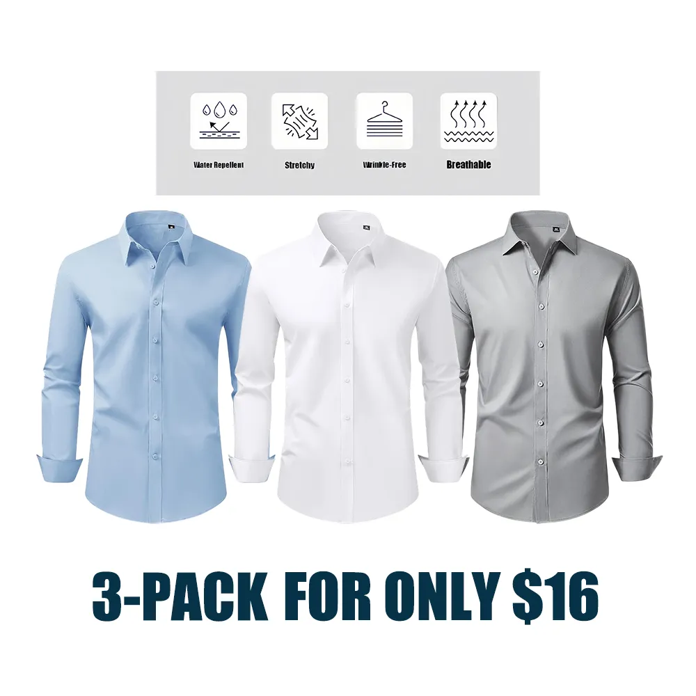 Men's Anti-Stain Defense Dress Shirt