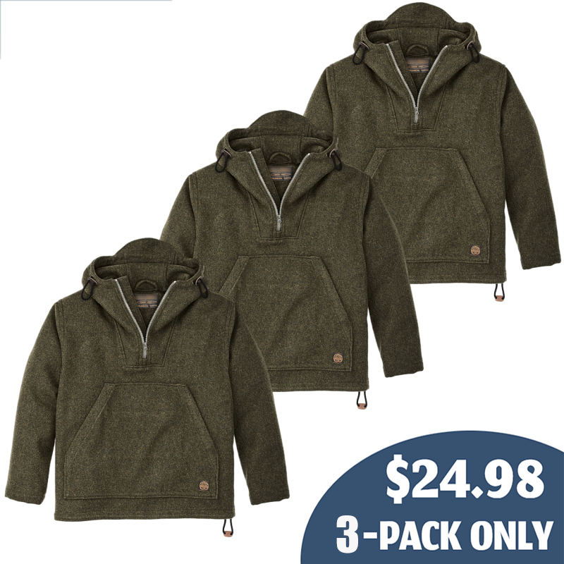 Tin Cloth Short Lined Cruiser Jacket - Mackinaw Wool Anorak - Tin Cloth Short Lined Cruiser Jacket
