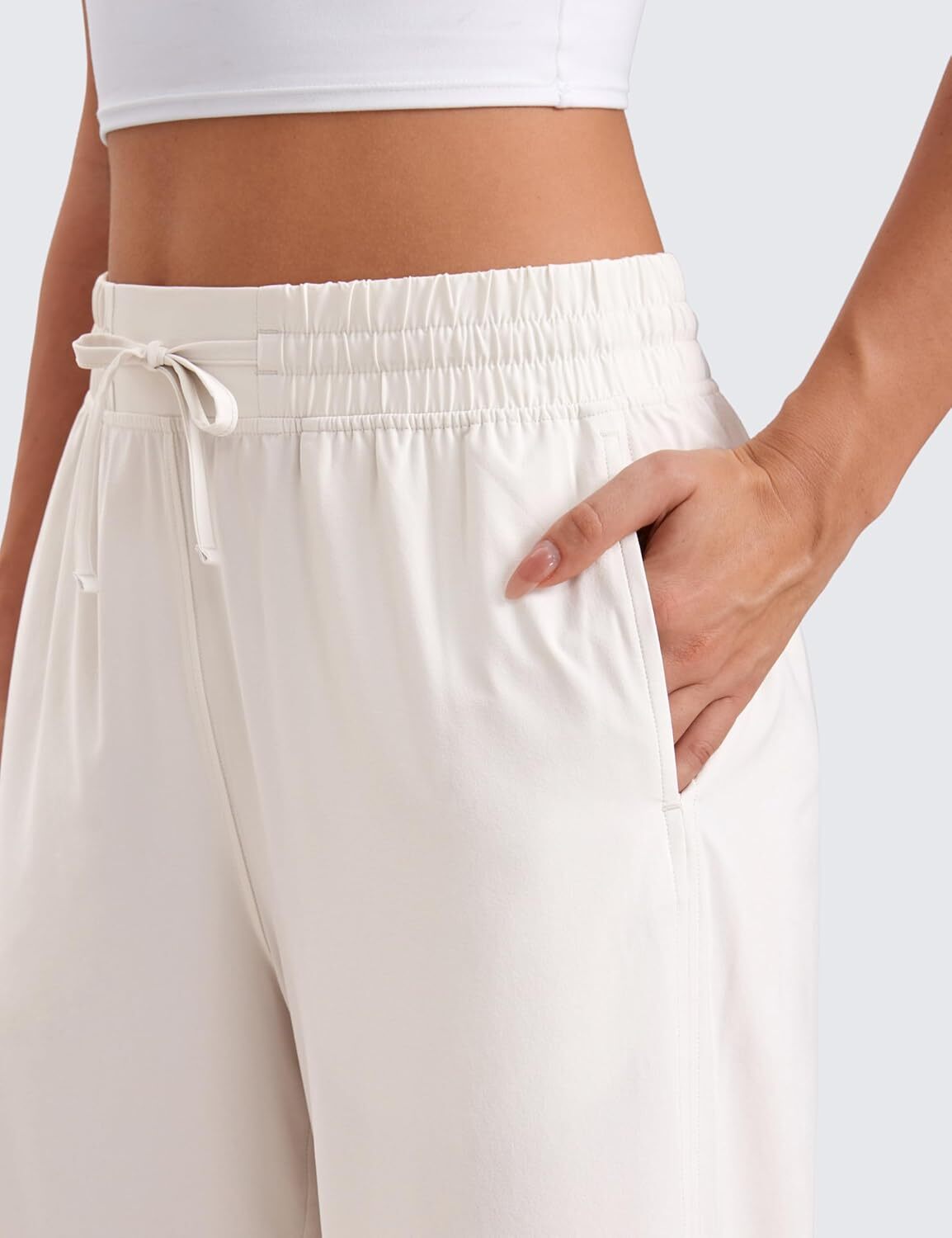Lightweight Wide Leg Cropped Pants for Women 25