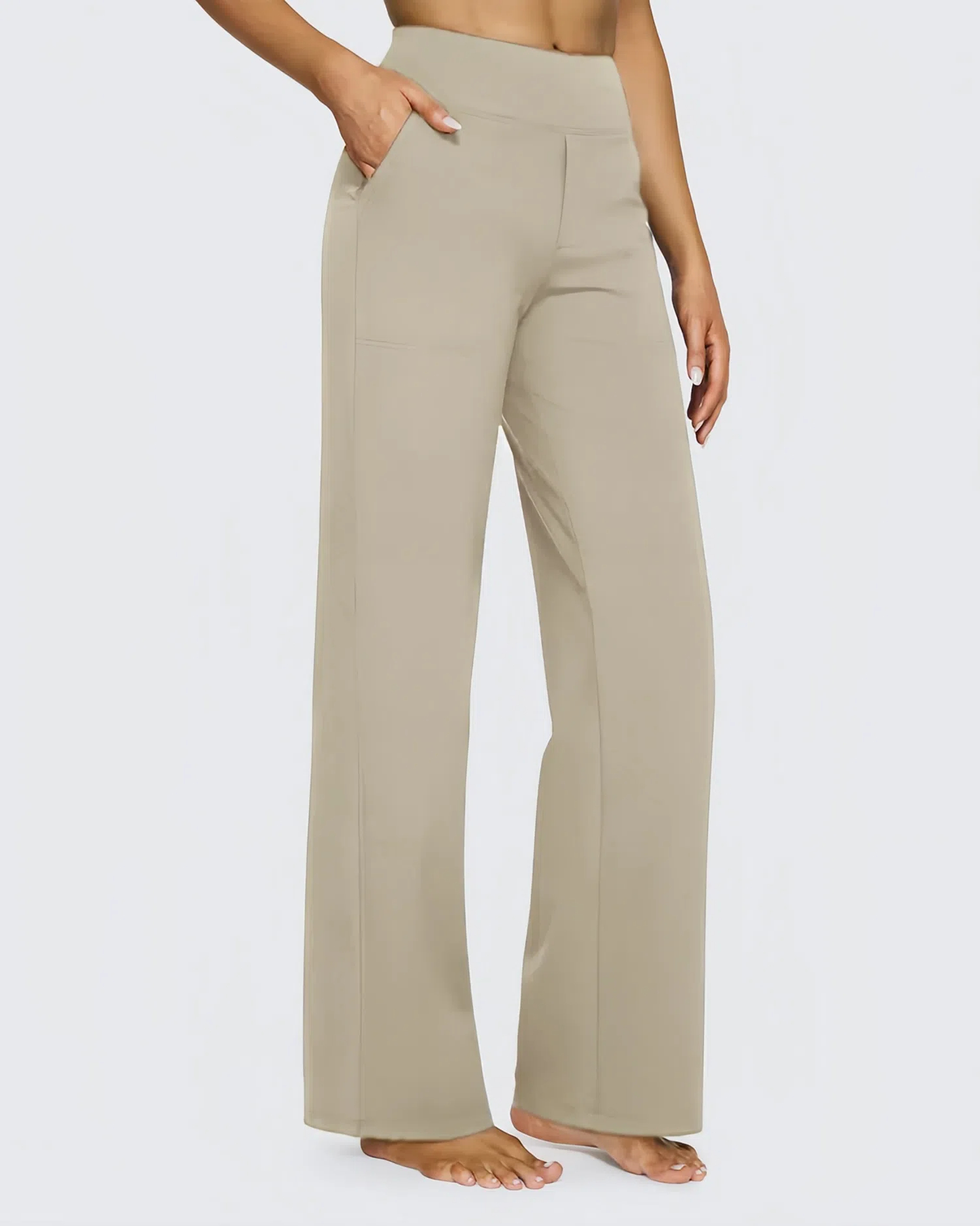Loose High-Waist Business Casual Pants