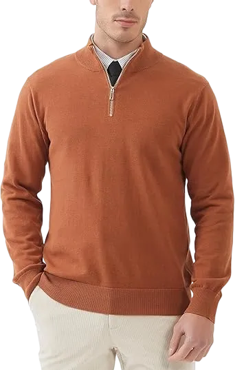 🔥Last Day 95% OFF🔥Men's Quarter Zip Knit Sweater