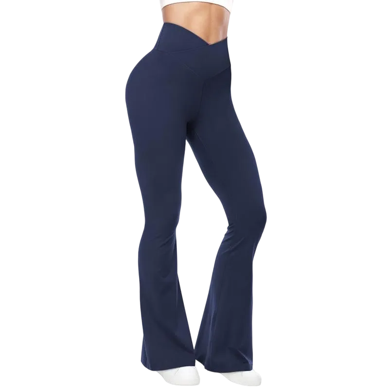 🔥Last Day 95% OFF🔥Women's Crossover High-Waist Wide Leg Yoga Pants