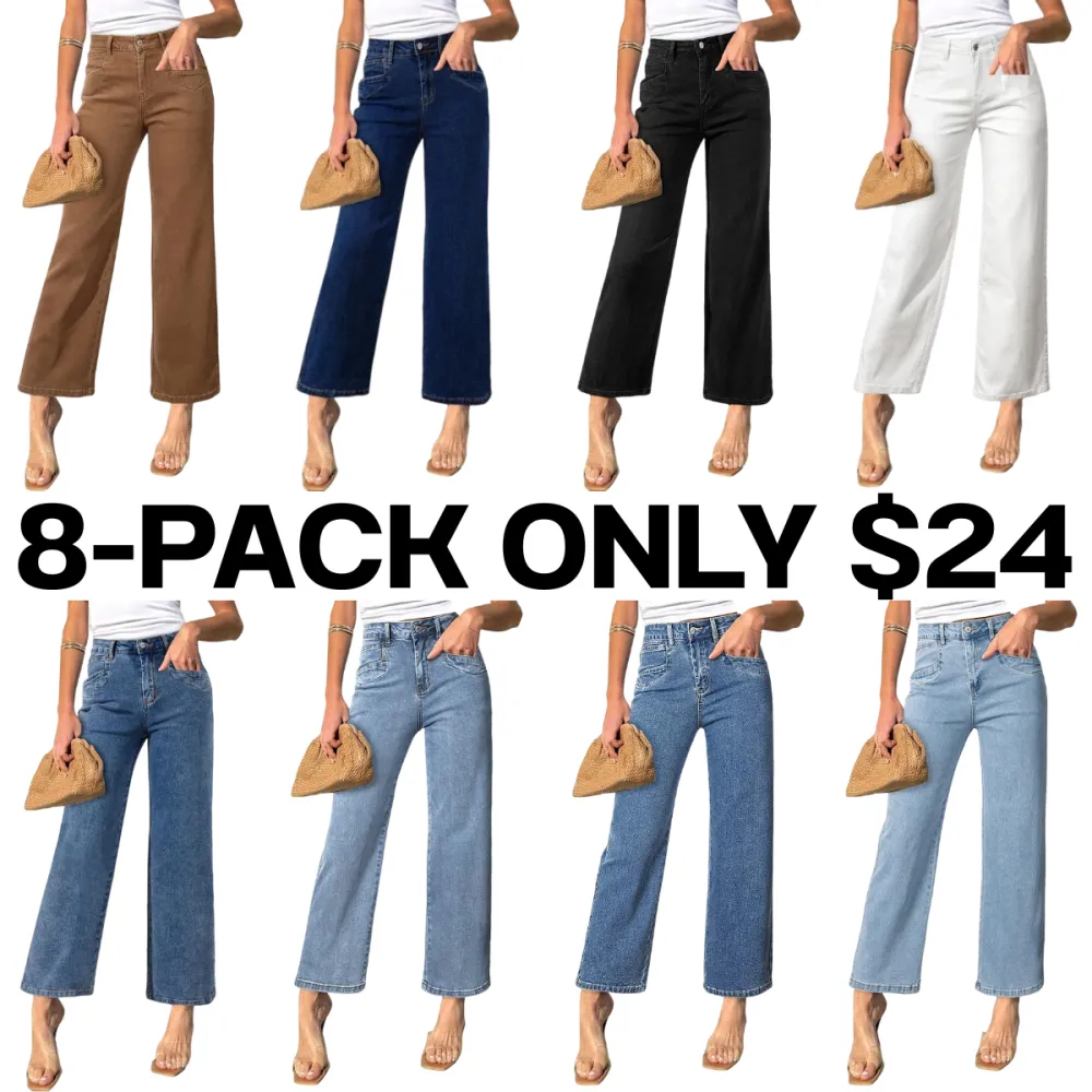 🔥 Best Price Today Only🔥Women's High Waist Straight Leg Jeans