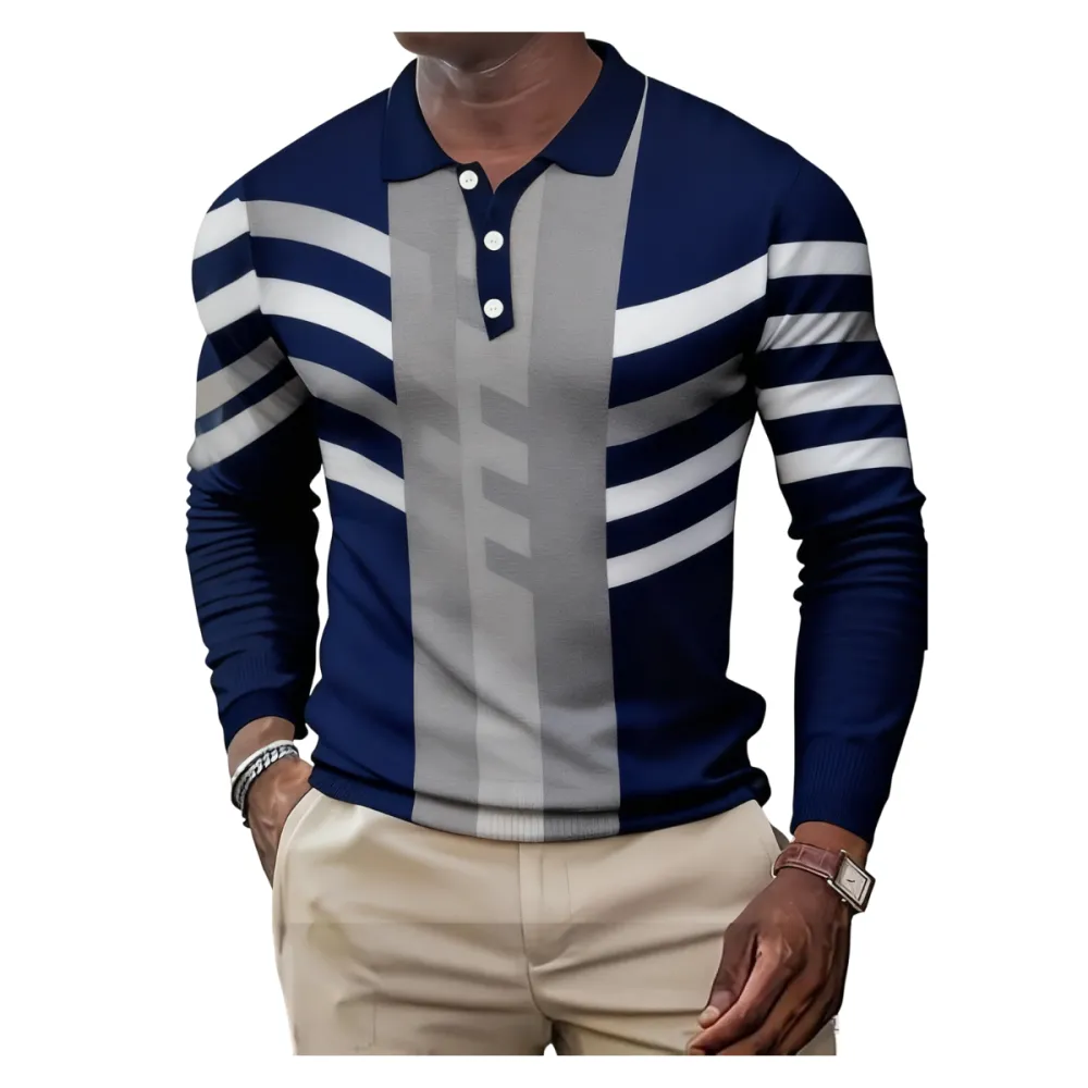 Men's fashionable casual sports Polo shirt