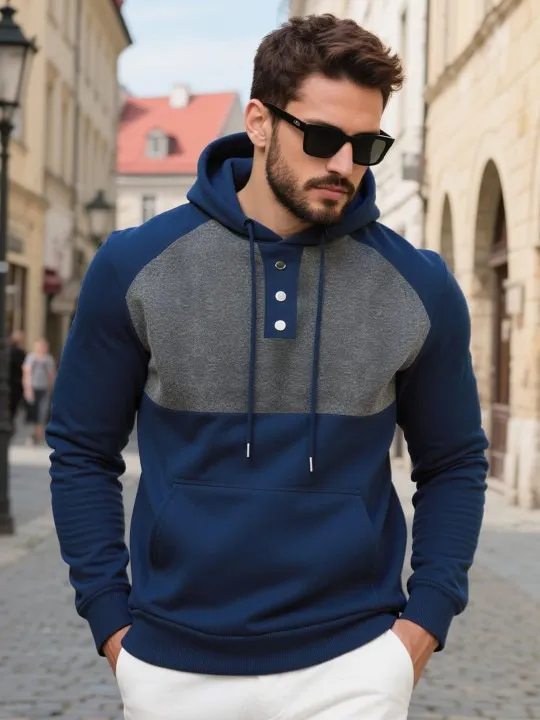 🔥Clearance sale!Men's Winter Fleece-Lined loose Casual Workwear Outfit with Multi-Pocket Jacket & Pants