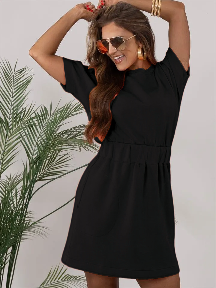 Cinched T-Shirt Dress