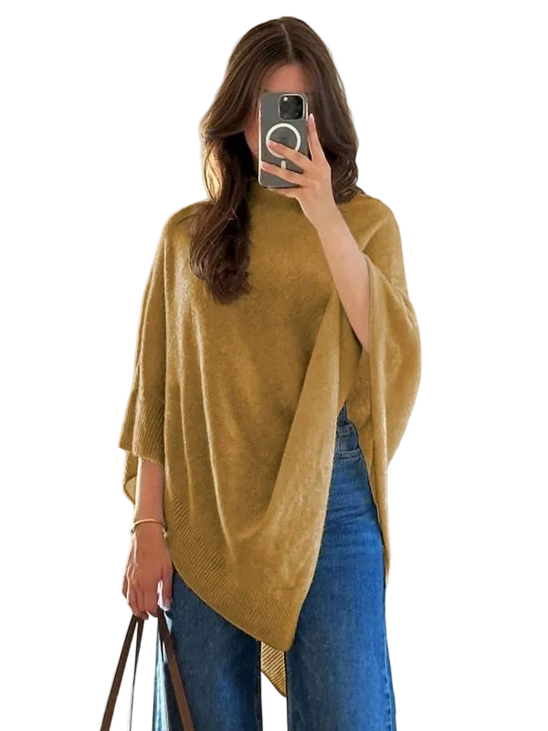 Women's Plain Loose Elegant Fashion Sweater Shawl