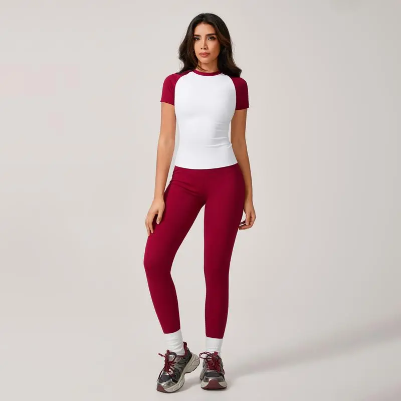 🖤Black Friday Sale🖤Women's Color-Block Athletic Set