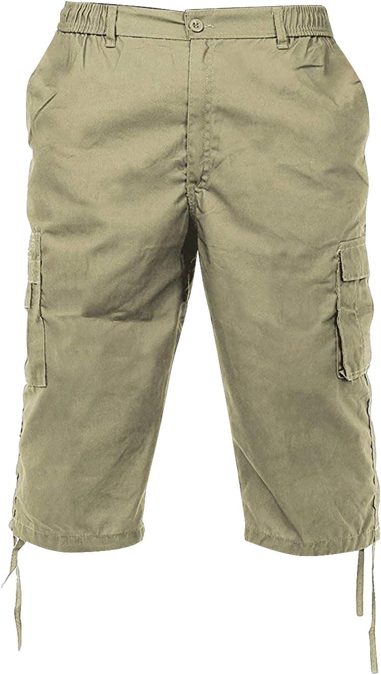 Green Trousers Cargo Pants Mens Black Birthday New Mens Summer Casual Men's 7 Pocket Pants Loose Pants Tuxedo Trousers with Satin Stripe Men
