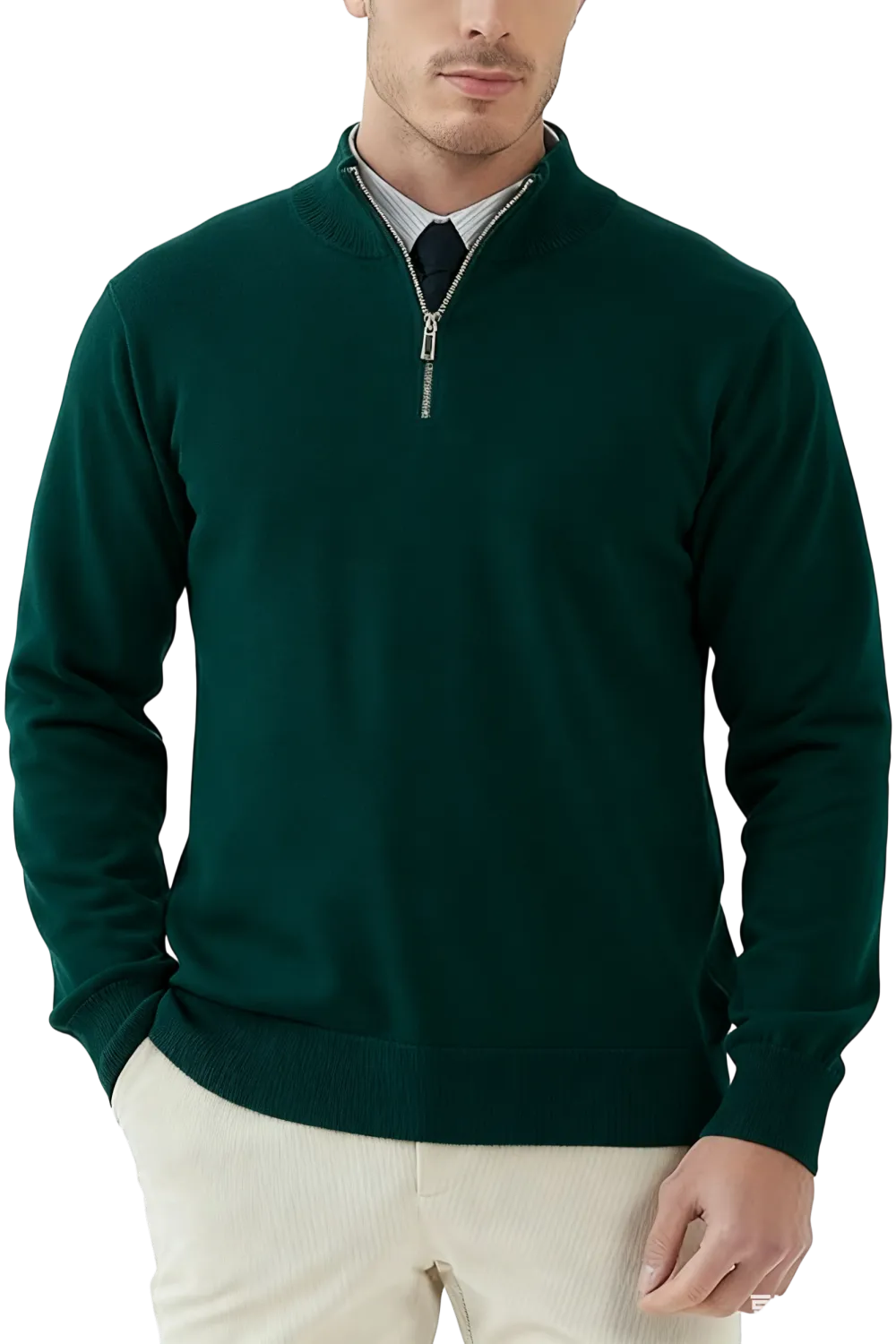 🔥Last Day 95% OFF🔥Men's Quarter Zip Knit Sweater