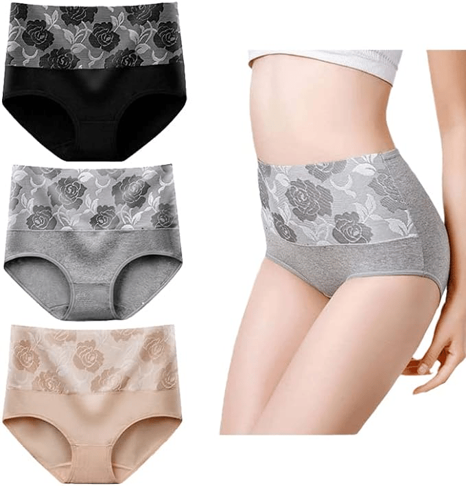 💖LAST DAY BUY 1 GET 3PCS🔥 2025 HOT SALE Cotton High Waist Abdominal Slimming Hygroscopic Antibacterial Panties🩲