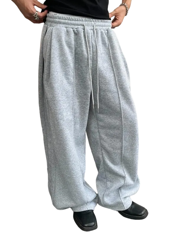Men's Baggy Sweatpants with Drawstring Waist