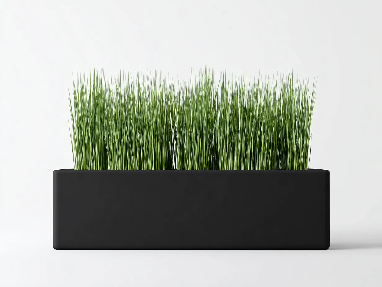 Pot à fleurs balcon 90×35×40 cm – jardinière noire en résine – style contemporain extérieur-Dosolvaroom