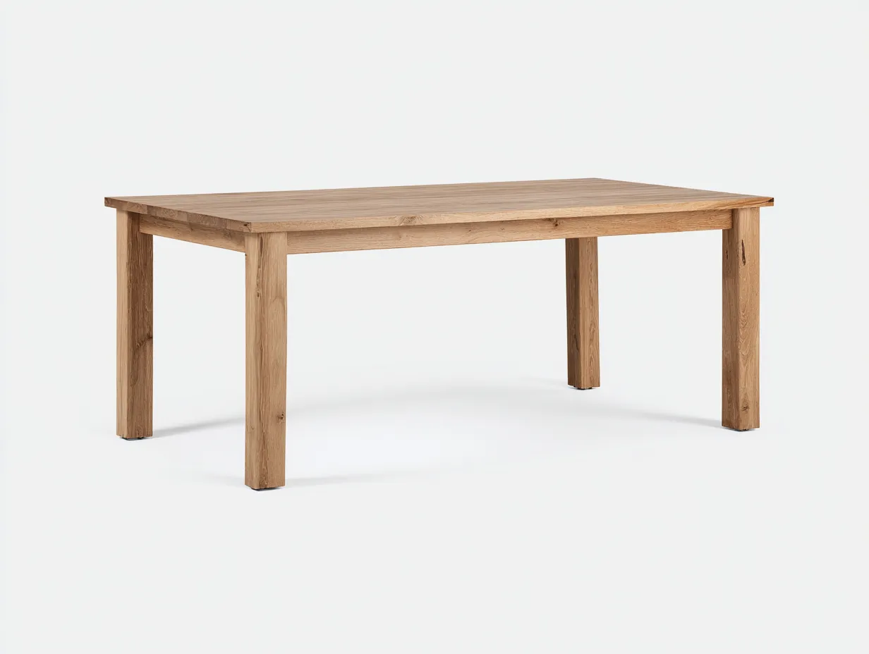 Table à manger 240×100×75 cm – bois naturel – style moderne terrasse-Saronohaus