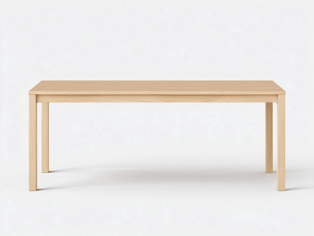 Table à manger 180×90×75 cm – bois clair – design naturel terrasse-Saronohaus