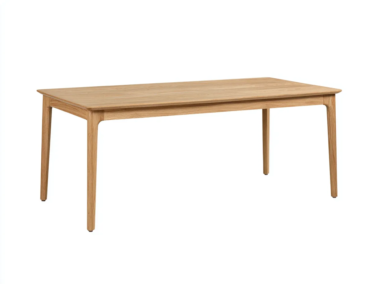 Table à manger 220×100×75 cm – bois clair – design contemporain extérieur-Saronohaus