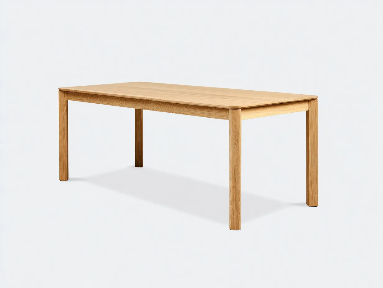 Table à manger 200×100×75 cm – bois naturel – style épuré terrasse-Saronohaus